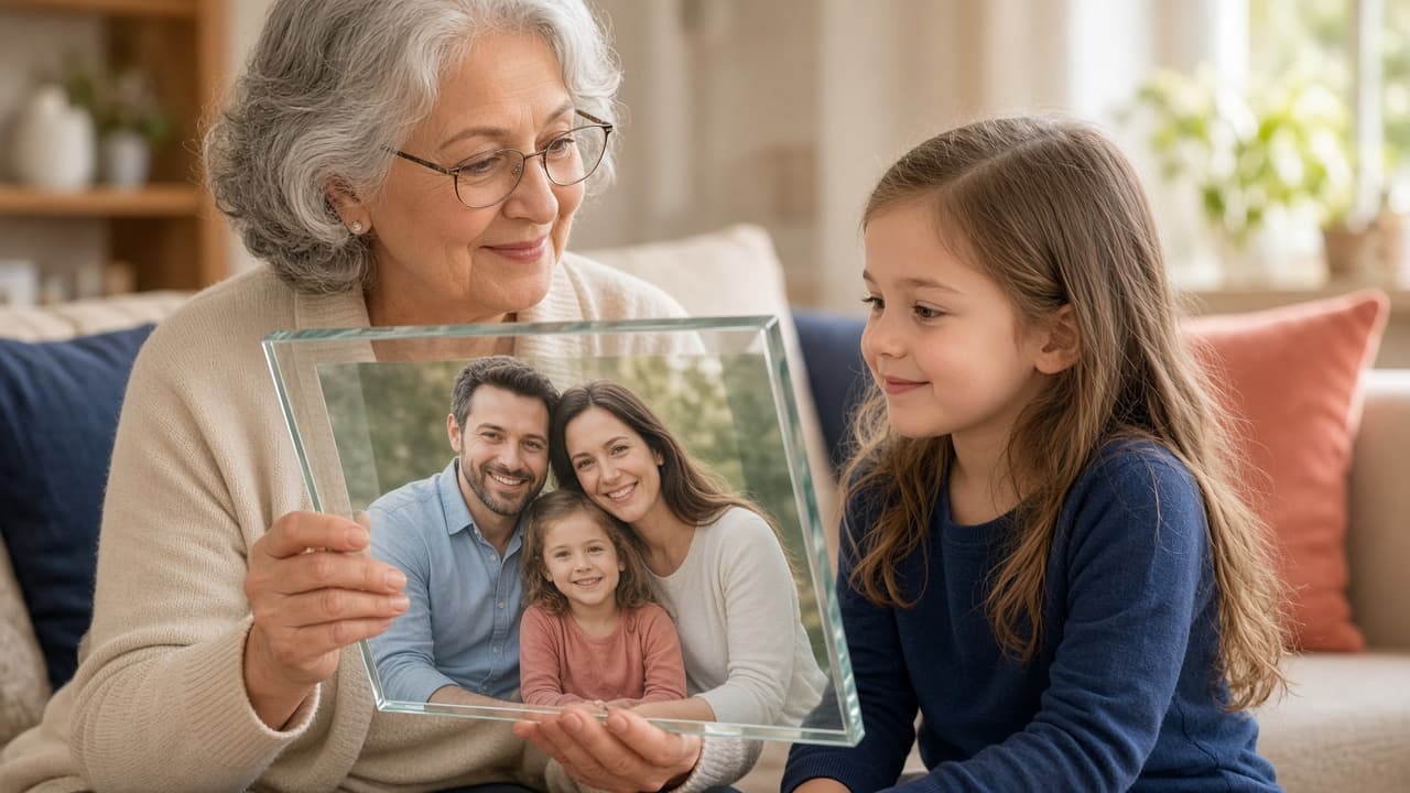 A family photo gift ready for local delivery